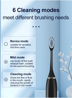 Aluhama Aluhama Electric Toothbrushes for Adults with 4 Brush Heads, Sonic Rechargeable Teeth Whitening, Power Toothbrush  - Image 4