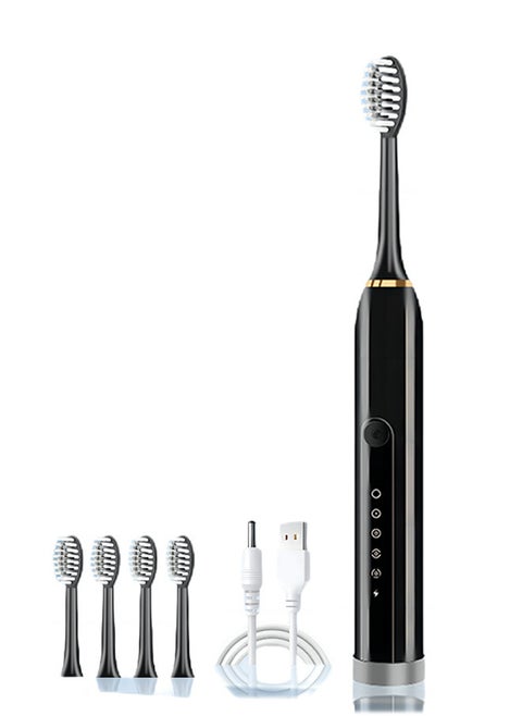 Aluhama Electric Toothbrushes for Adults with 4 Brush Heads, Sonic Rechargeable Teeth Whitening, Power Toothbrush