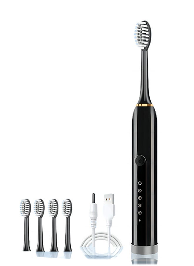 Aluhama Aluhama Electric Toothbrushes for Adults with 4 Brush Heads, Sonic Rechargeable Teeth Whitening, Power Toothbrush  - Image 1
