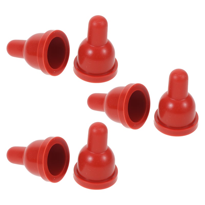 6PCS for Goats: Small Animal Drink Soft Rubber Pacifier Replacement for Nursing and Goat Kids Feeding - Image 1