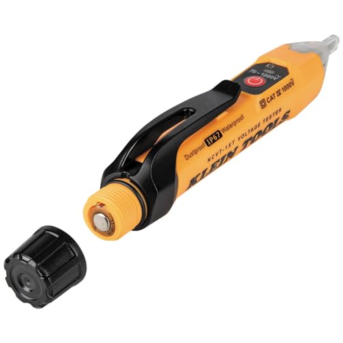 Klein Tools NCVT1XT Voltage Tester, Non-Contact Low Voltage Test Pen, 70V to 1000V AC, Durable IP67 Tester is Dustproof and Waterproof - Image 5