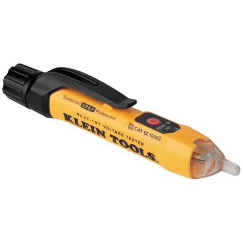 Klein Tools NCVT1XT Voltage Tester, Non-Contact Low Voltage Test Pen, 70V to 1000V AC, Durable IP67 Tester is Dustproof and Waterproof - Image 1