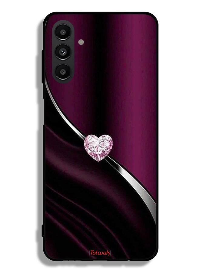 Tolwak Samsung Galaxy A13 5G Protective Case Cover Diamond Heart - Image 1