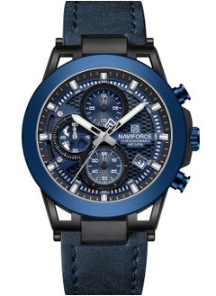 Genuine Leather Band Analog with Choronograph Function Wrist Watch For Men NF8073 B/BE/BE