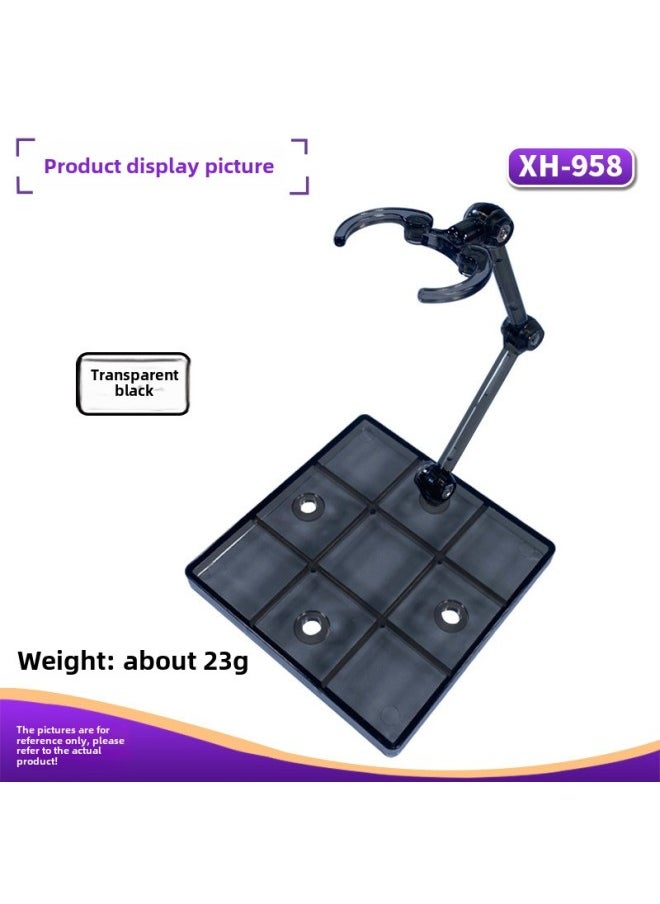 HG/RG/BB/SDrobot Soul Bracket Clip Waist Suitable For Gundam Model Hand Doll SHF Saint-Color:Xh-958 Bracket: Transparent Black  - Image 1