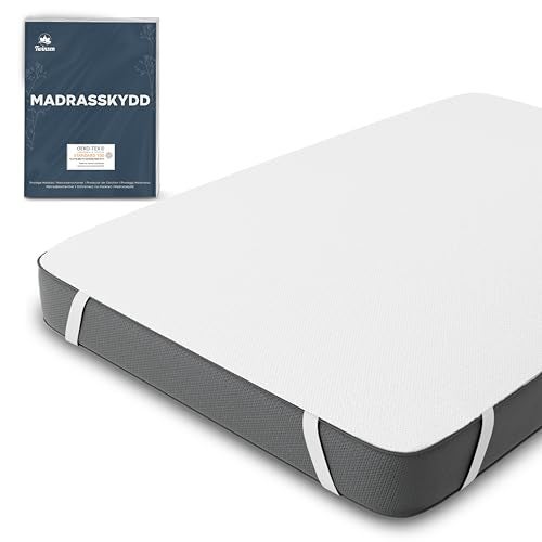 TWINZEN واقيات مراتب مقاومة للماء  واقي مرتبة 90 x 190 سم مقاوم للماء معتمد من أوكو تيكس من توينزن  حشوة مرتبة 90 x 190 سم قطن قابل للتنفس مع 4 زوايا مرنة