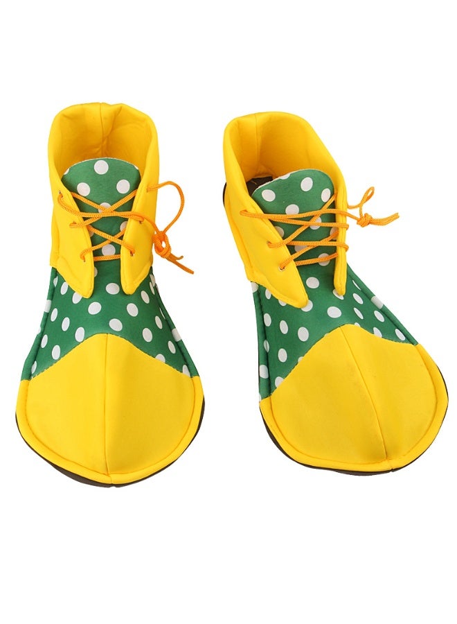 NIBEMINENT April Fool's Day adult and children clown shoes, performance costumes, stage show outfits, and parody big-head shoe accessories