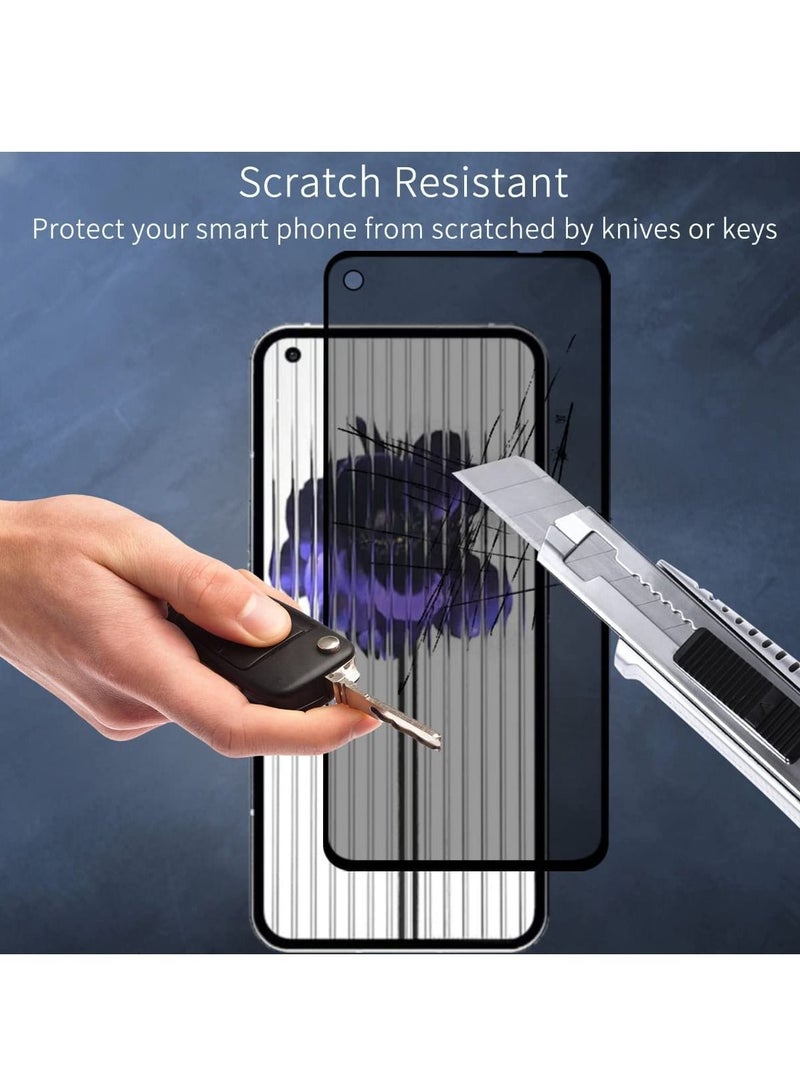 LEDIN Privacy Screen Protector For Nothing Phone 1 Anti-Spy Tempered Glass Film 9H Hardness Scratch Resistant Bubble Free Anti Spy Tempered Glass Screen Protector for Nothing Phone (2 Packs) - Image 4