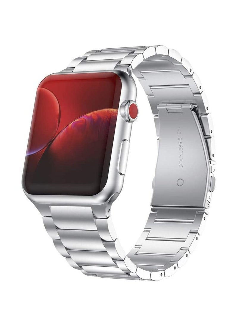 Gravity Stainless Steel Strap Metal Bracelet for Apple Watch Series 6/5/4/3/2/SE - 42/44 mm - Image 2