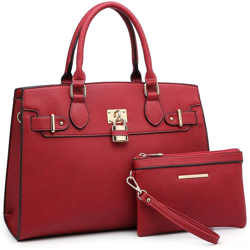 DASEIN Women Handbags and Purses Ladies Shoulder Bag Top Handle Satchel Tote Work Bag with Wallet - Image 1