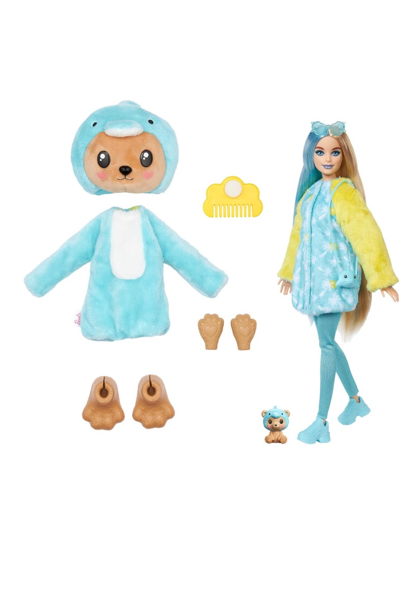 باربي اكشف عن دمية وإكسسوارات سلسلة الأزياء ذات الطابع الخاص مع 10 مفاجآت، ودبدوب على شكل دولفين - Image 2