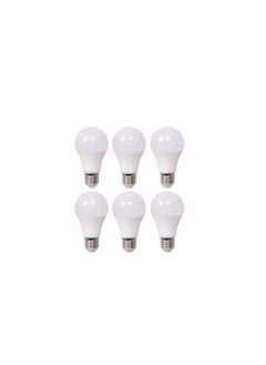 Generic 12W LED Bulb - E27 Screw Heel - Energy Saving for All Indoor Lighting Uses - (White Light) (6) 12W 
