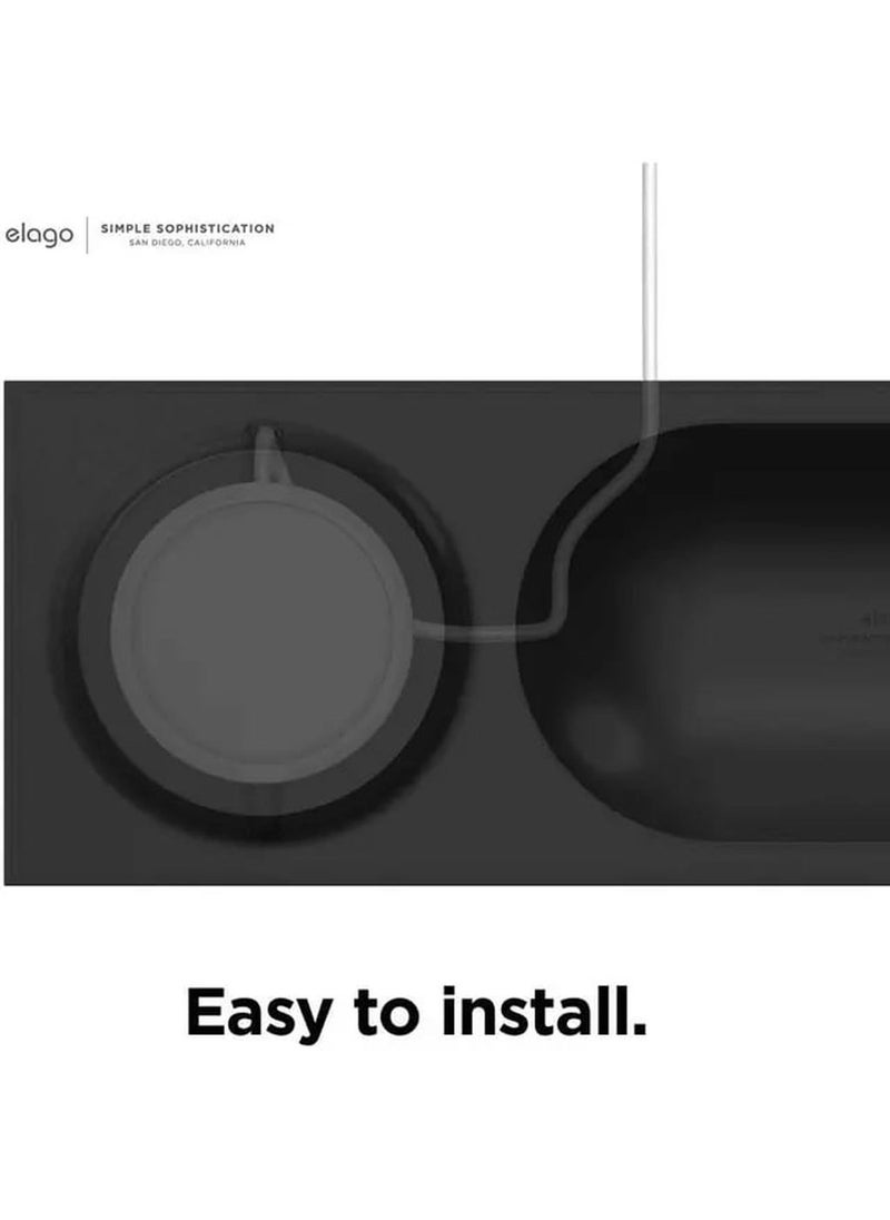 Elago - Charging Tray with MagSafe Charger / Compatible with Wireless Chargers / Easy to install / Smudge and Scratch-free / Cable Management / Case-friendly / Organized and efficient -  Jean Indigo - Image 1
