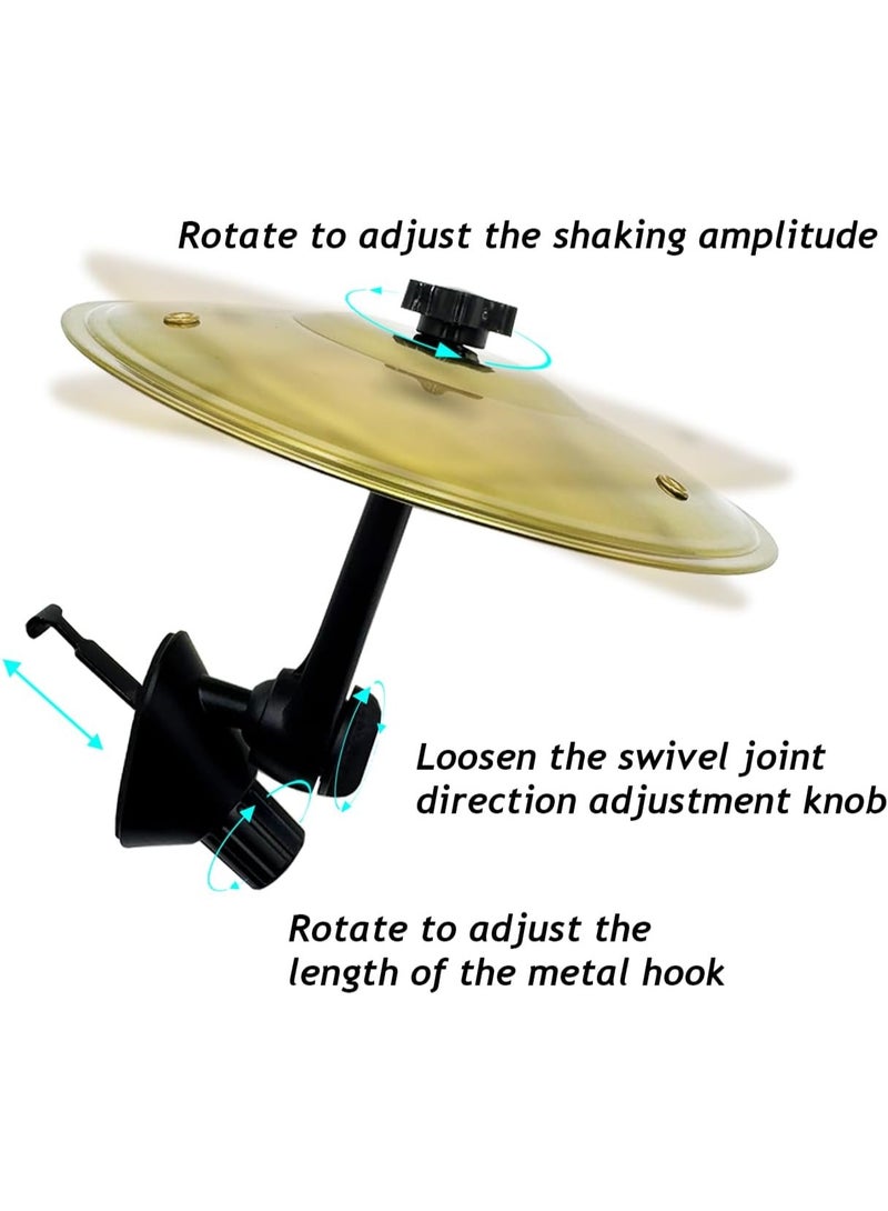 HALAMODO Car Cymbal, Car Cymbal Air Vent, Mini Drum Crash Cymbal For Car Vent, Suitable For All Types Of Vehicles (Gold) - Image 2