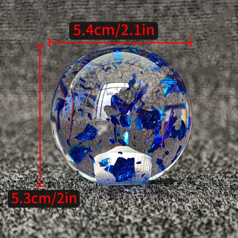 Universal JDM Manual Acrylic Glitter Round Green Gear Shift Knob Ball Shifter Lever Head Car Accessories - Image 2