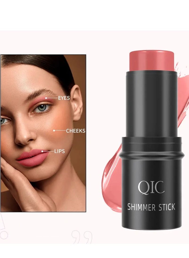 QIC Blush Stick Blush Makeup Wand Cream Blush for Cheeks Tint Long Wearing Natural Looking Face Foundation Blush Makeup for Daily Wear 3D Wonder Stick 05  - Image 1