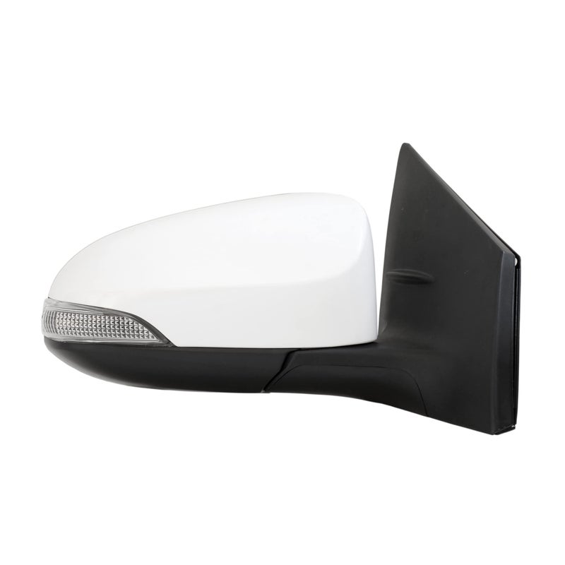 Spieg Passenger Side Mirror for 20142018 Toyota Corolla Power Adj Heated Turn Signal Light Painted White 7 Pins Right TO1321295