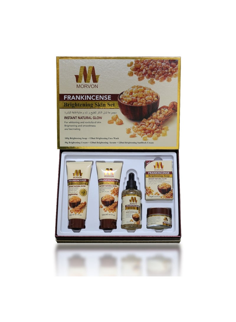 morvon Frankincense set for skin lightening and tightening, consisting of 5 pieces - Image 1