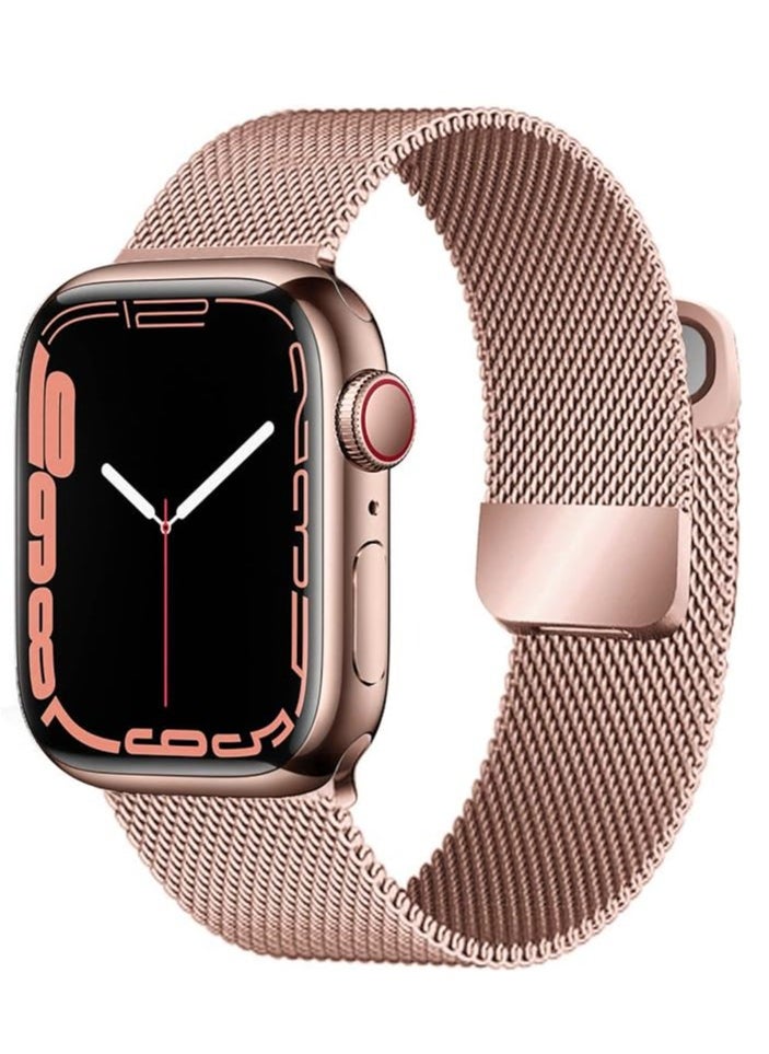 Generic - Replacement Band Compatible with Apple Watch Band 42mm 44mm 45mm 49mm, Classic Stainless Steel Metal Strap Compatible with iWatch Series 8 7 6 5 4 3 2 - Image 1