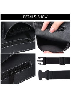 KASTWAVE Hairdresser Scissor Bag, Barber PU Leather Waist Pouch, Professional Hairdressing Tools Storage Holster with Waist Belt, Hair Salon Scissor Storage Waist Bag for Hairstylist  - Image 3