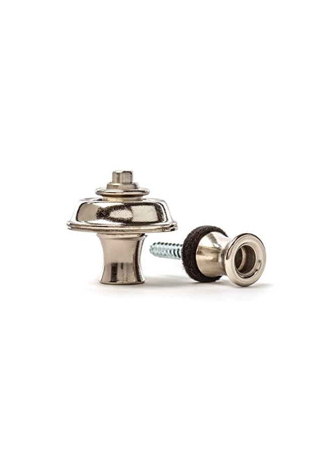JIM DUNLOP JIM DUNLOP SLS1101N Straplok® Original Strap Retainer System, Nickel  - Image 1