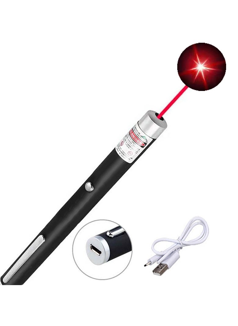 DETREND - Red Laser Pointer USB Rechargeable Low MOQ Long Distance Lazer Light Green Beam Laser Pointer With Giftbox - Image 1