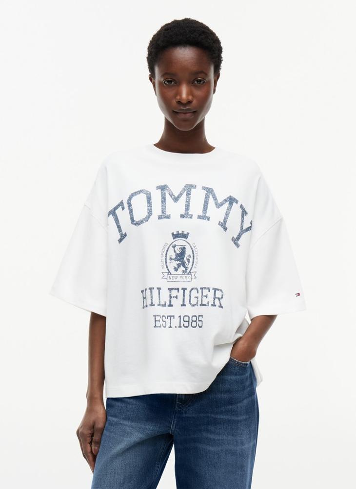 TOMMY HILFIGER Crest Relaxed Oversized T-Shirt - Image 1
