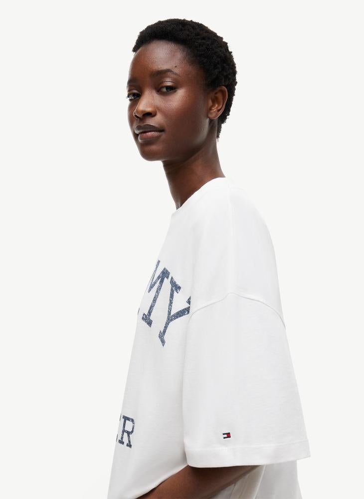 TOMMY HILFIGER Crest Relaxed Oversized T-Shirt - Image 3