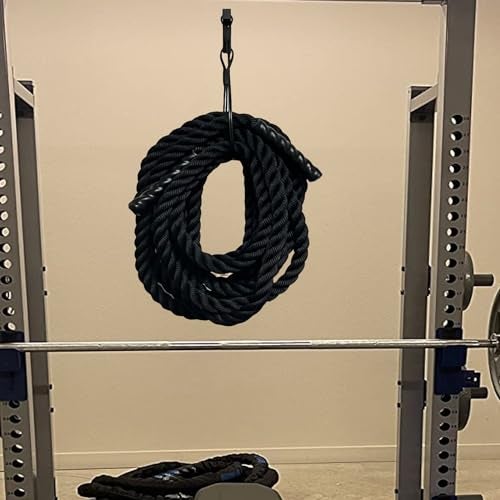 Pmsanzay Exercise Rope Storage Hanger, Wall-Mounted Heavy Duty Metal Battle Rope Storage Hook Bracket,Rope Storage Rack for Exercise Rope Battle Rope in Home Gym or Commercial Gym - Image 5