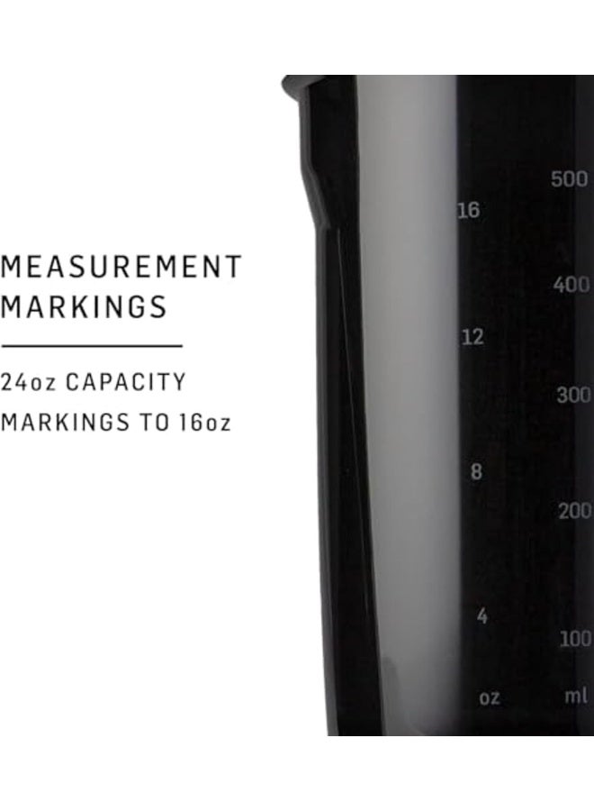 Blender Bottle زجاجة خلط بلندر بوتل سترادا مثالية لخلطات البروتين وما قبل التمرين، 24 أونصة، بنفسجي - Image 3