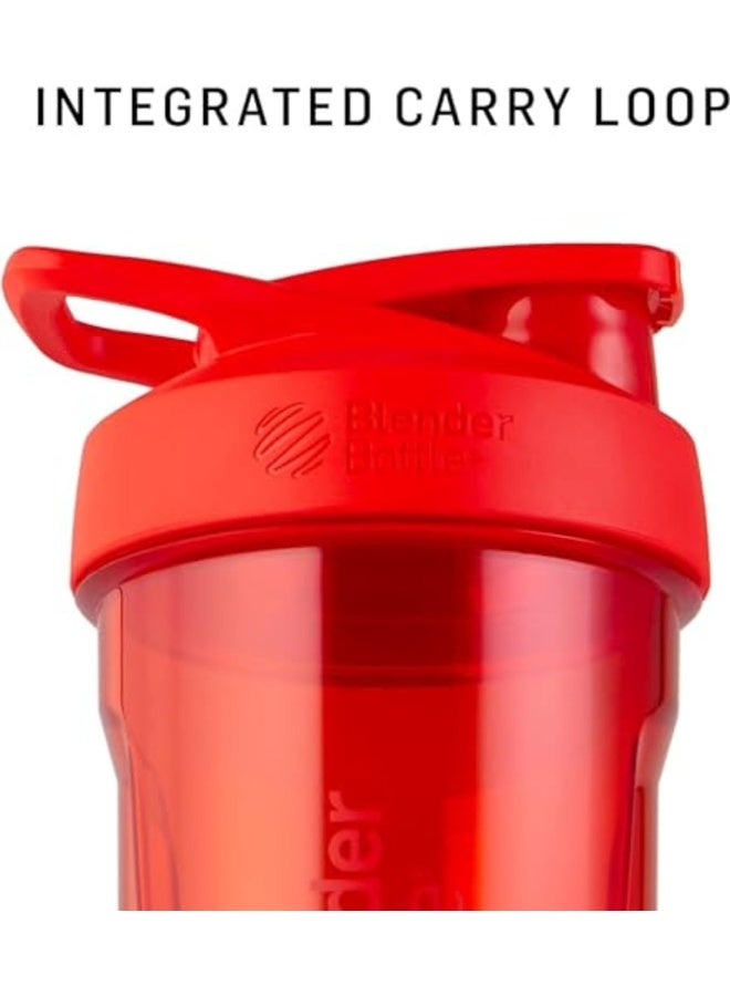 Blender Bottle زجاجة خلط بلندر بوتل سترادا مثالية لخلطات البروتين وما قبل التمرين، 24 أونصة، بنفسجي - Image 5