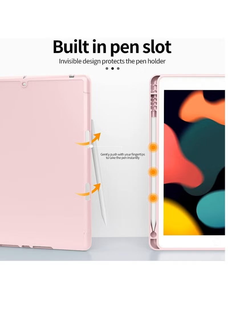 حافظة SmartGrist الجديدة لجهاز iPad 10.2، مناسبة لجهاز iPad الجيل التاسع 2021/الجيل الثامن 2020/الجيل السابع 2019، غطاء ذكي مغناطيسي فائق النحافة مع حامل ثلاثي الطيات وغطاء خلفي ناعم من مادة TPU - Image 4