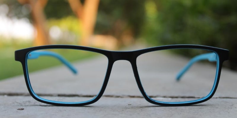 LENS+ Lensplus Rectangle TR Full Rim Eyeglasses with Blue Cut Lightweight Unisex Eyewear for Men & Women | Stylish Computer & Daily Use Frame - Image 2
