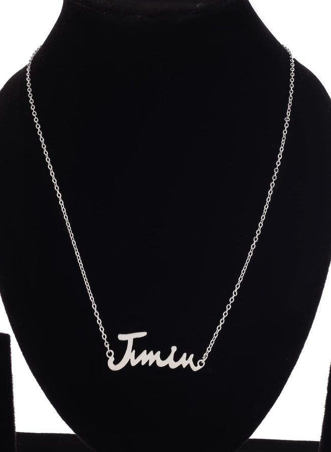 THANUS CRAFT THANU'S CRAFT BTS Army Necklace Chain Pendant Set with Bangtan Boys Locket For Girls and Boys (JIMIN) - Image 3