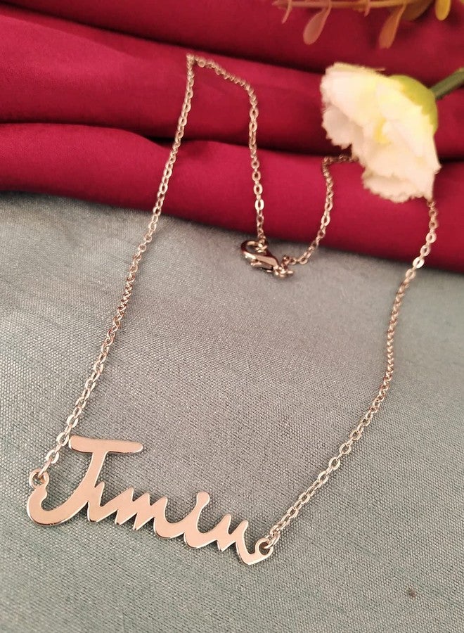 THANUS CRAFT THANU'S CRAFT BTS Army Necklace Chain Pendant Set with Bangtan Boys Locket For Girls and Boys (JIMIN) - Image 2