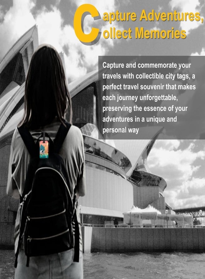 tag8 [Pack 2] tag8 Sydney Smart Bag tag |Trendy Luggage tag ID Fashionable Digital Name tag | Airline Compliant, SITA World Tracer Code Enabled | Travel Gift idea, Collectible - Image 3
