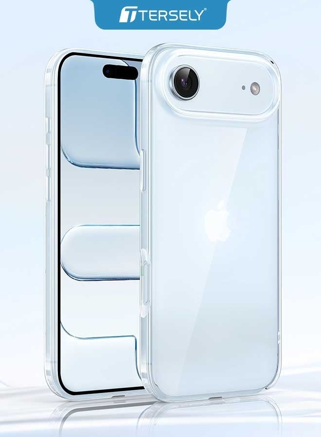 بشكل مختصر غطاء كريستال شفاف للآيفون 17 إير 6.5 بوصة (2025)، [مقاوم للاصفرار] ظهر صلب رفيع صدمات مضاد للخدش، متوافق مع الشحن اللاسلكي - Image 1
