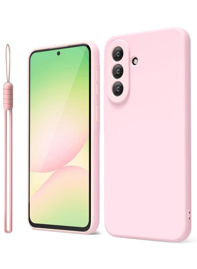ICARLUS For Samsung Galaxy A57 5G Case Slim Liquid Silicone Protective Cover Pink - Image 1