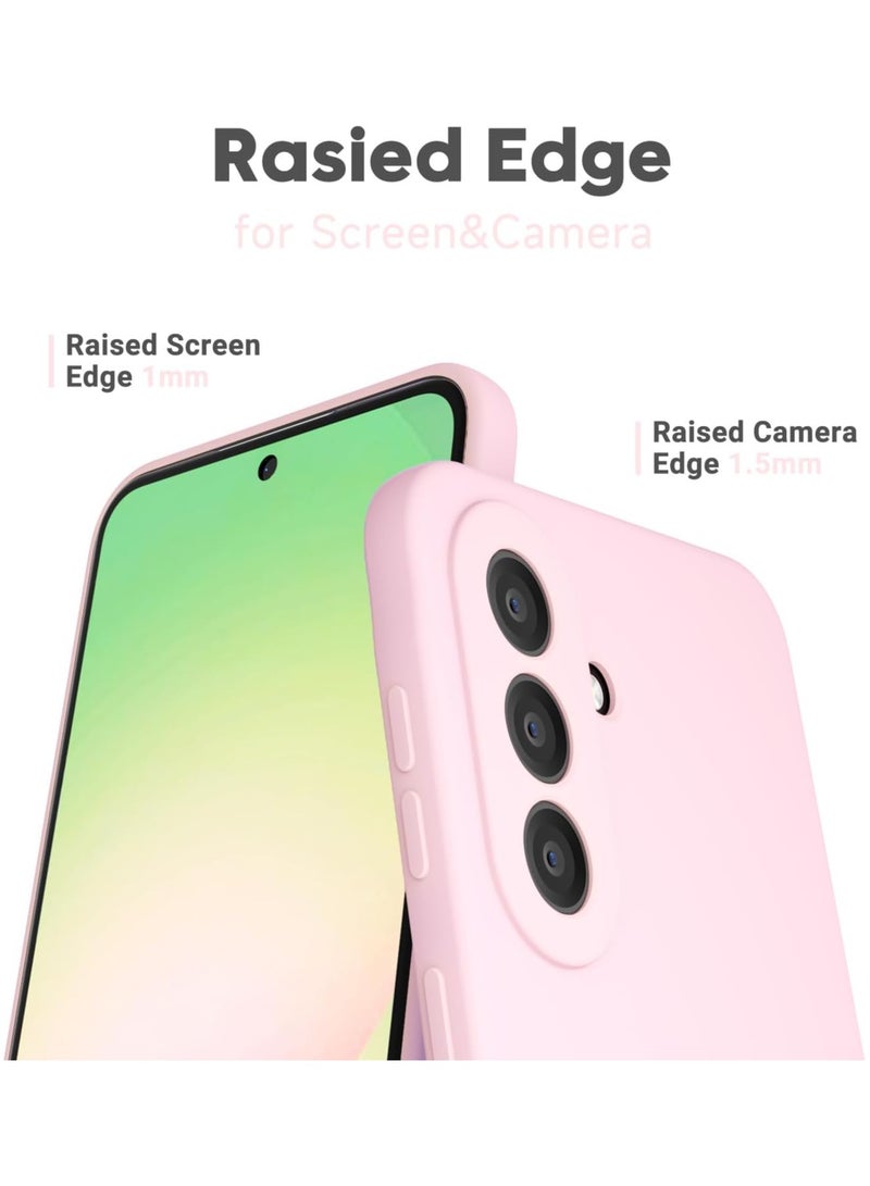 ICARLUS For Samsung Galaxy A57 5G Case Slim Liquid Silicone Protective Cover Pink - Image 4