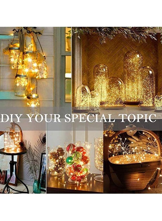 NIBEMINENT Pack Of 16 String LED Battery Operated Light Yellow 5x20cm - Image 3