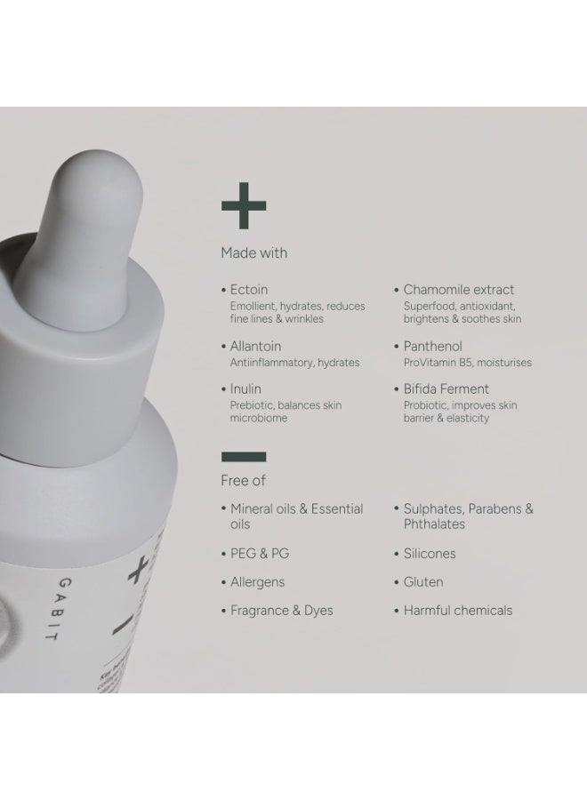 GABIT Multi-Peptide & Resveratrol Pro-ageing Serum For Wrinkles, Fine Lines, Dark Spots | Boosts Collagen | Normal, Oily, Dry, Sensitive Skin Types |Vit-C, Hyaluronic, Chamomile |For Women & Men, 30 ml - Image 4