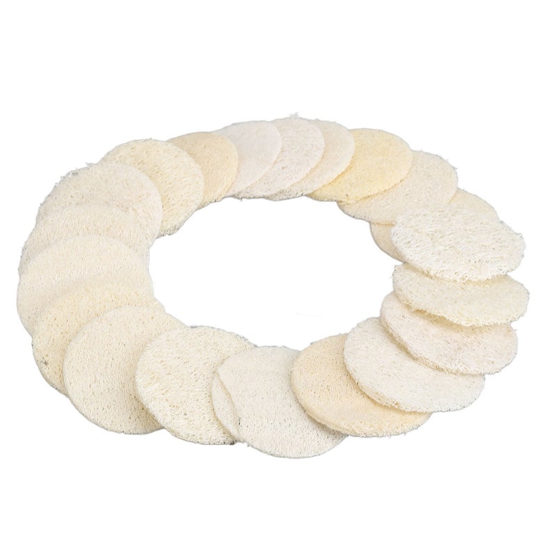 20pcs Exfoliating Loofah Facial Scrubber Gentle Body Facial Cleansing Makeup Remover Brush - Image 3