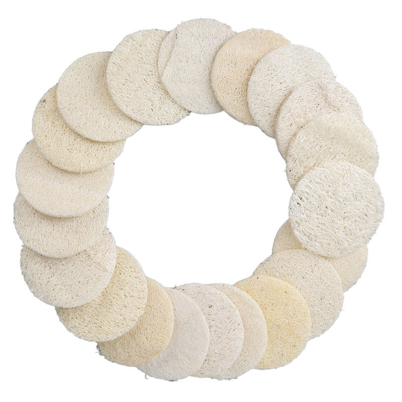20pcs Exfoliating Loofah Facial Scrubber Gentle Body Facial Cleansing Makeup Remover Brush - Image 1