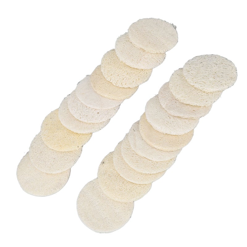 20pcs Exfoliating Loofah Facial Scrubber Gentle Body Facial Cleansing Makeup Remover Brush - Image 5