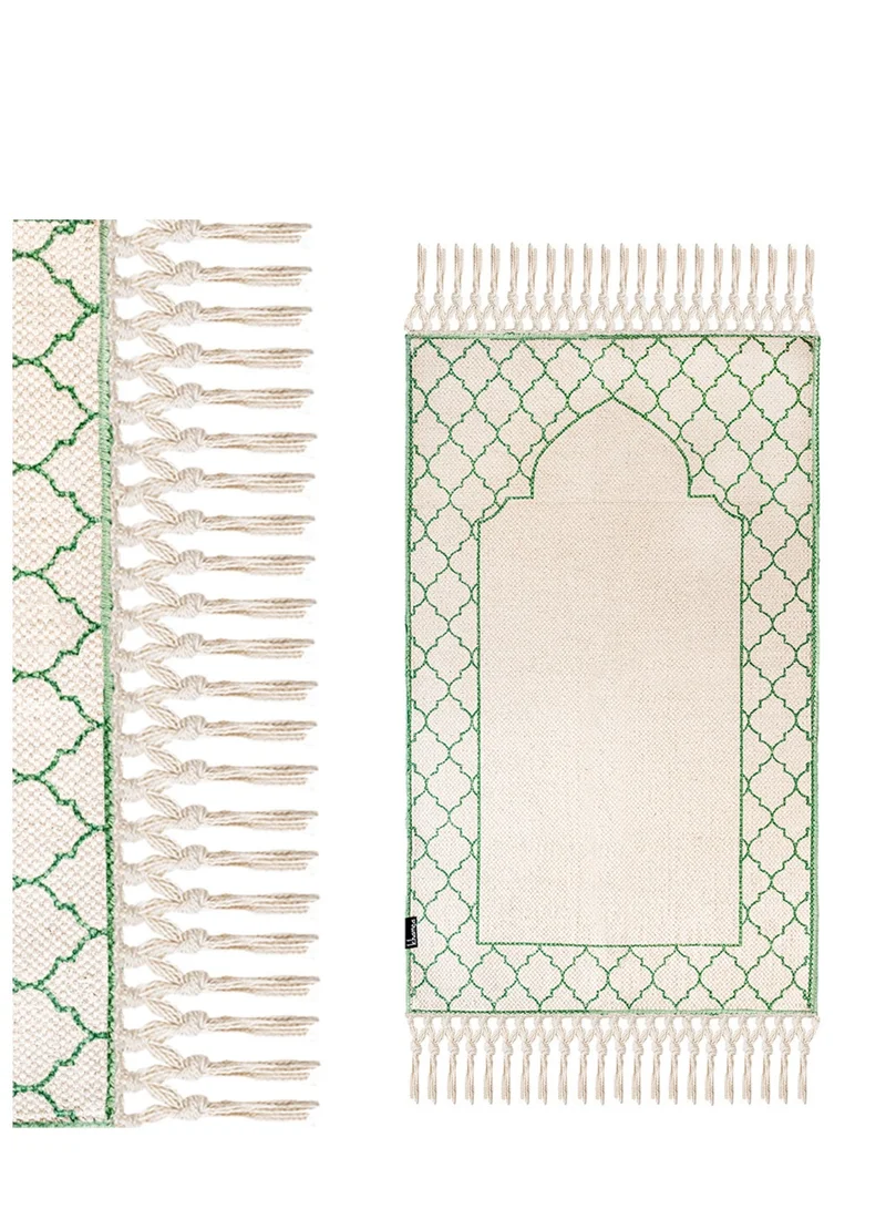 خمسة خمسه ماكس | سجادة صلاة للكبار أخضر - أخضر (65x110 سم)