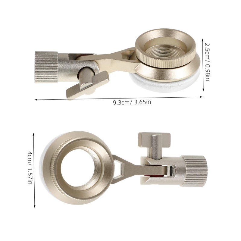 حامل ميكروفون سطح المكتب الماص للصدمات مع مشبك تثبيت آمن للتسجيل - Image 3