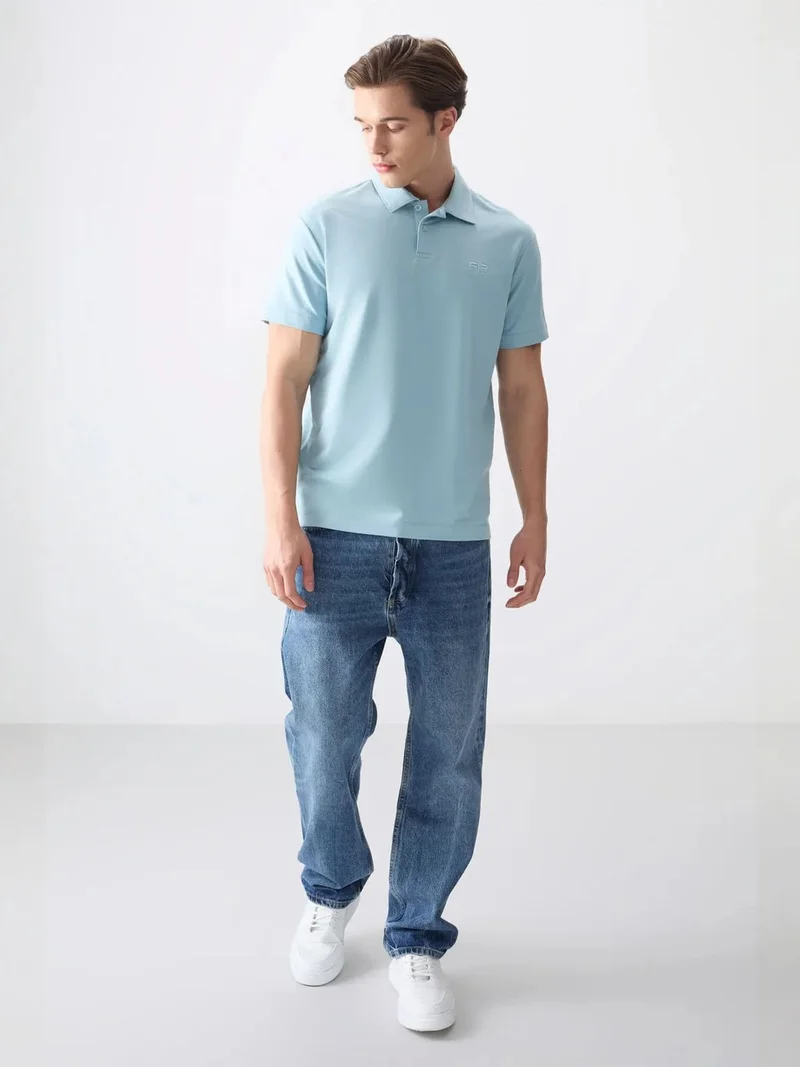 تومي لايف TOMMY Oversized Polo Collar T-Shirt