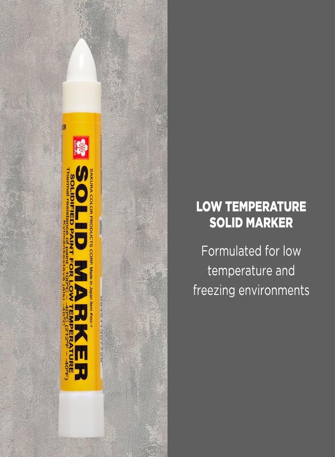 SAKURA SOLID MARKER Sakura 46655 White Solidified Paint Low Temperature Solid Marker, -40 to 212 Degree F, 13 mm Twist-Up Tip - Image 2