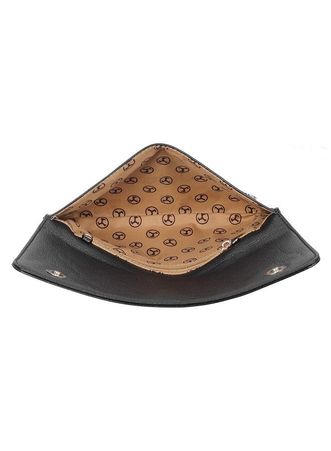 Mochi Women Black Clutch (230-5993-11-10) Size (10) - Image 2