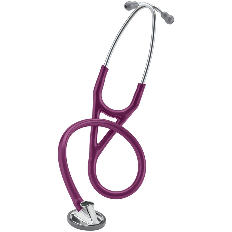 3M Littmann Master Cardiology Stethoscope, 2167, Stainless Steel Chestpiece, 27" Plum Tube - Image 1